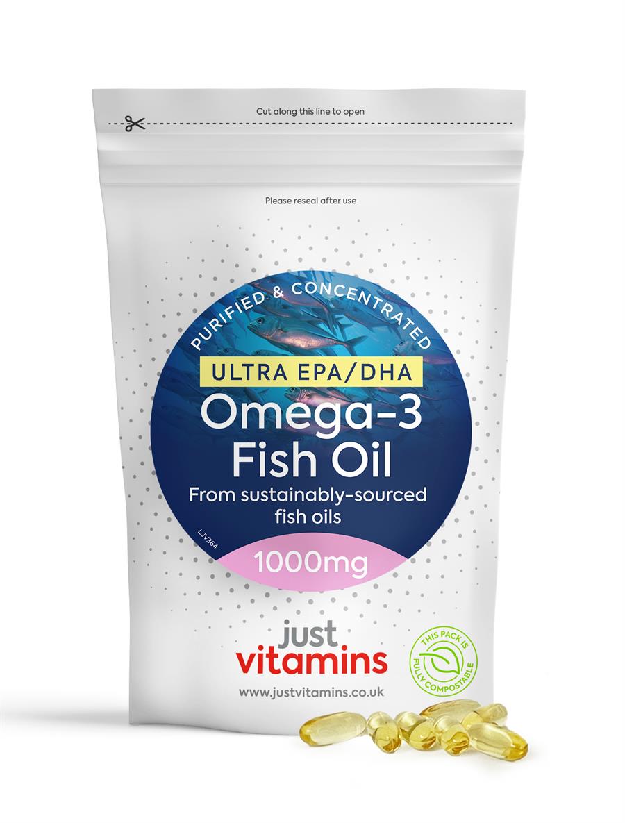 Ultra EPA/DHA Omega-3 Fish Oil for A Healthy Heart, Naturally