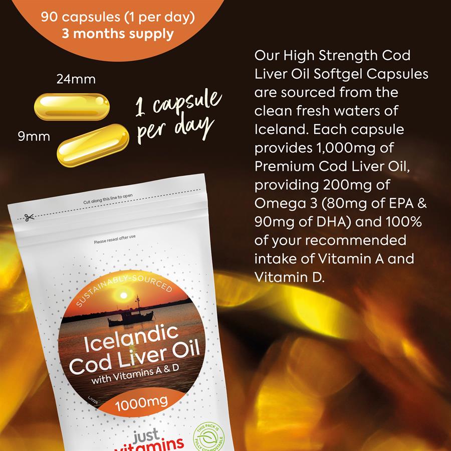 Icelandic Cod Liver Oil for Supple Joints, Stronger Bones
