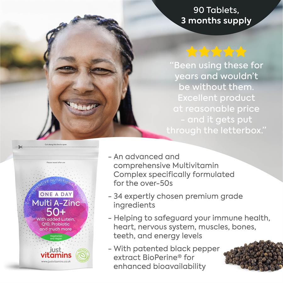 Multivitamins A-Zinc 50 for Complete Support After 50