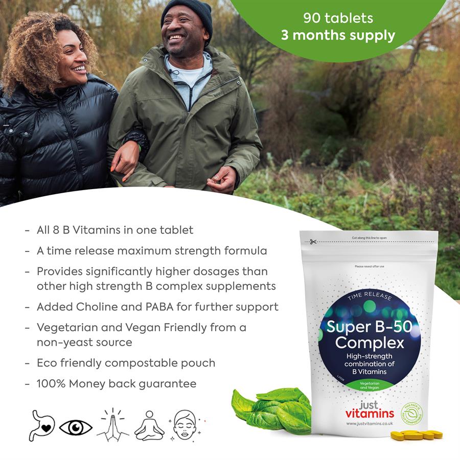 Super Vitamin B-50 Complex for Steady Daily Energy