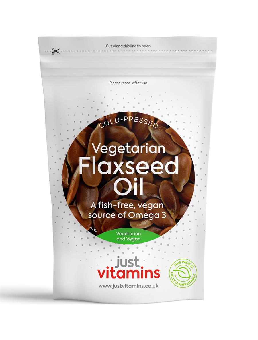 Vegetarian Flaxseed Oil for Everyday Wellbeing, Plant Powered