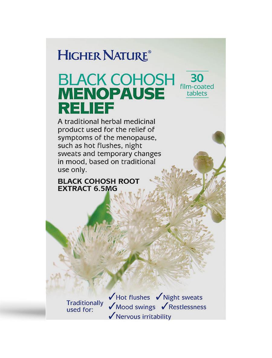 Black Cohosh Natural Menopause Relief Free Delivery