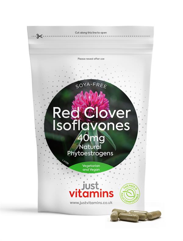 Red Clover Isoflavones 40mg for use during and after the Menopause